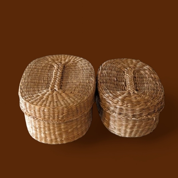 Wicker Rattan Jewelry Boxes/Basket - Picture 2 of 9
